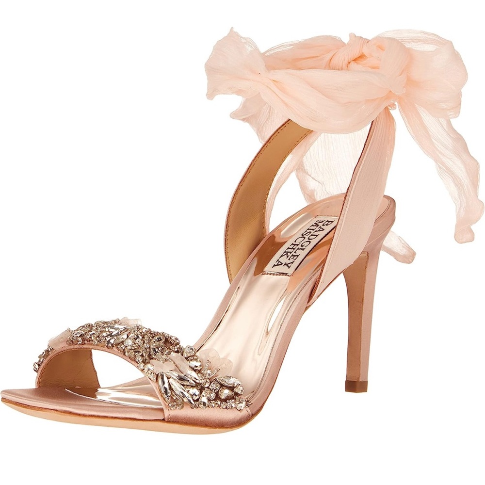 badgley mischka high heel shoes size 9
